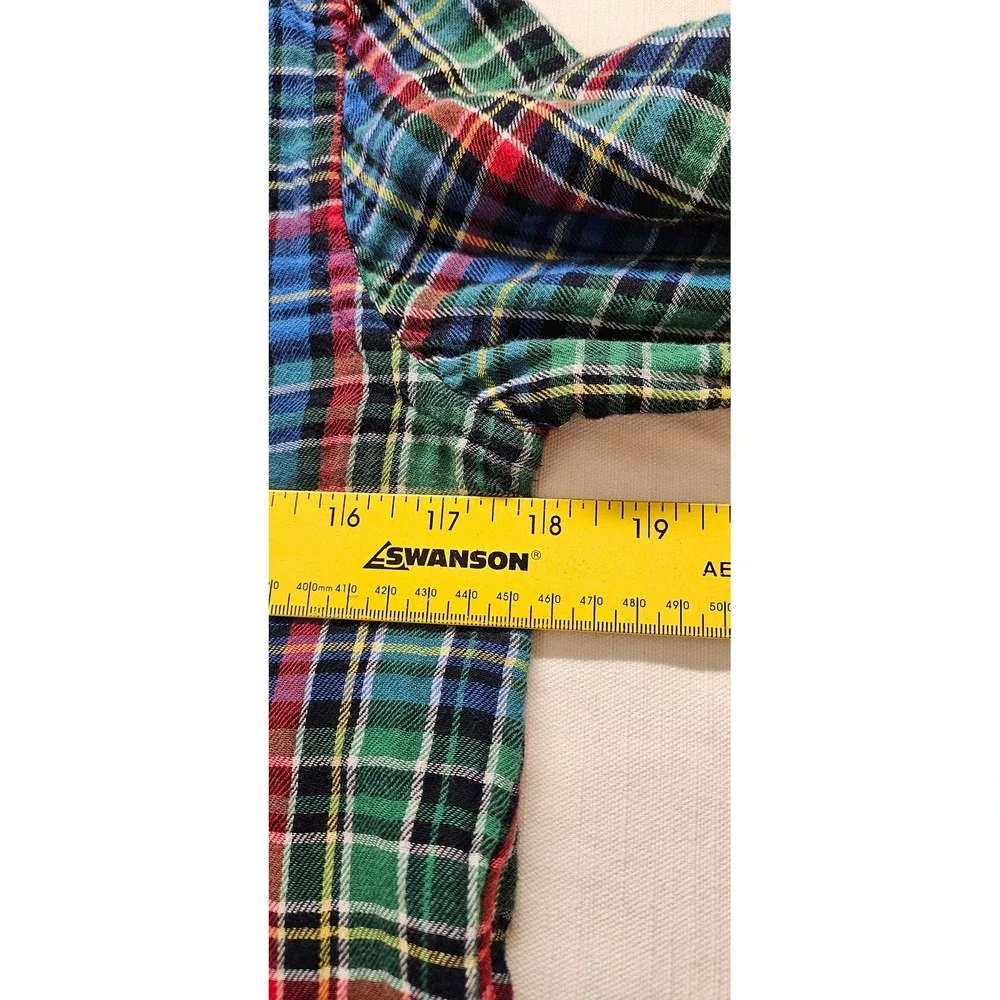 Ralph Lauren Boys L 14-16 Plaid Button Down Shirt Multi Color Long Sleeve Pony